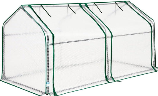 Quictent Mini Greenhouse for Indoor Outdoor, Portable Small Tabletop Green House Kit, Upgraded Waterproof UV-Resistant Seed Starter Hot House, Interior Space Expanded, 71"x36"x36", White