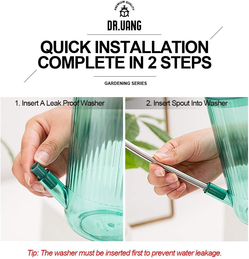 Small Watering Can Indoor Plants with Long Spout (1L, Blue)