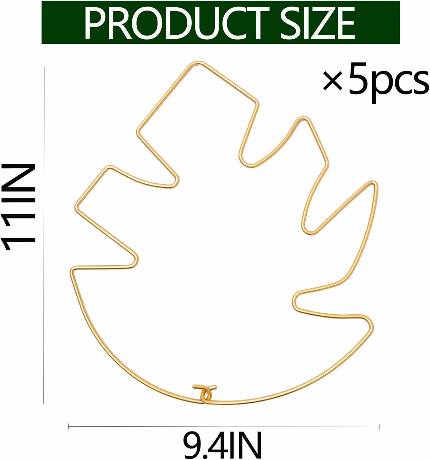 5PCS 11 * 9.4 Inch Monstera Plant Support Stem - Premium Adjustable Leaf Holder & Fishbone Cactus Stake, Durable Gardening Tool for Climbing Plants, Easy Installation & Enhanced Stability