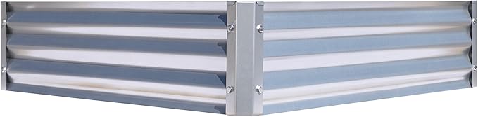 Arrow Sheds GrowIT Galvanized Steel Raised Flower and Plant Bed for The Garden or Greenhouse, 40" x 40" x 11"