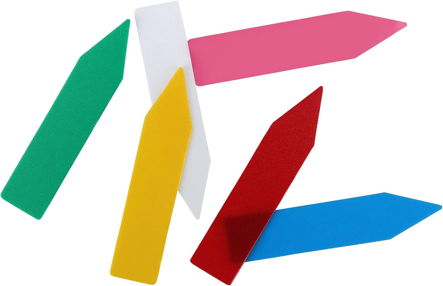 KINJOEK 1200 PCS 2 x 0.4 Inch Colored Plant Labels, Plastic Plant Tags and Labels for Garden, Plant Name Label Bulks for Seeding Potted Plants Nursery Bonsai Gardening Herbs Flowers, 6 Colors