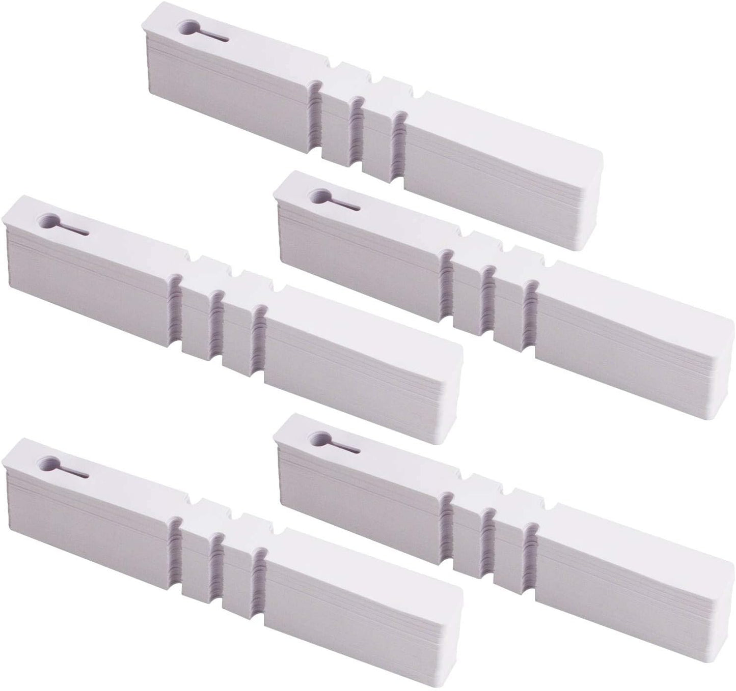 Acrux7 1000Pcs 8 Inch Wrap Around Plant Tags, White Waterproof Hanging Tree Tag Garden Labels, Plastic Plant Labels Tree Name Tags for Outdoor Garden Nursery Plants