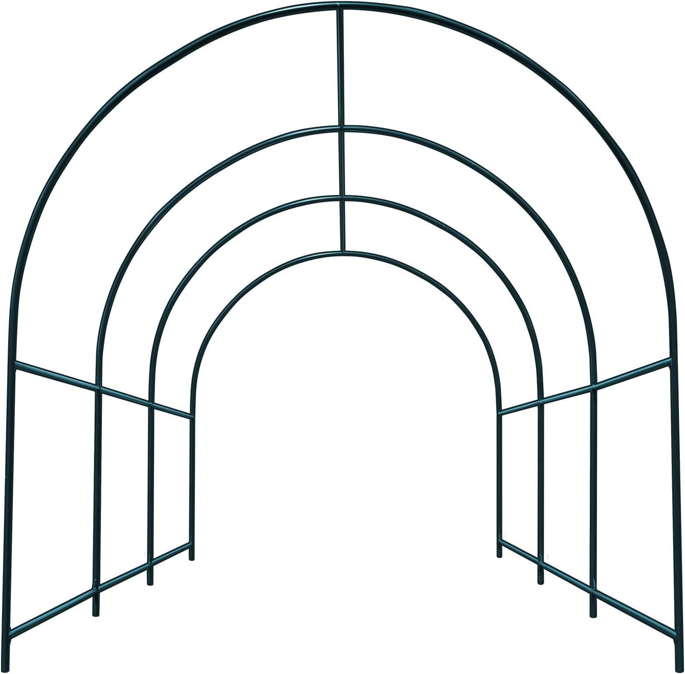 Multi-Size Large Garden Support Arch Frame Climbing Plant Arch Arbor for Flowers/Fruits/Vegetables (9.8ft x 7ft x 7.2ft)
