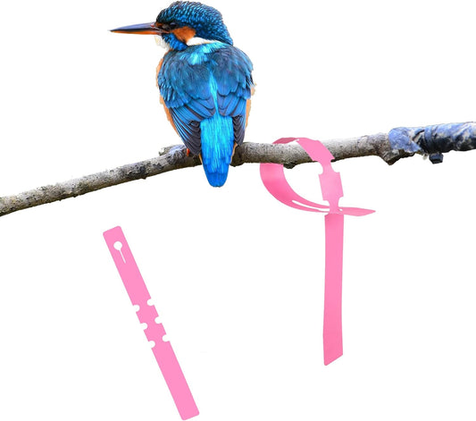 100Pcs Pink Tree Tags Wrap Around Plant Tags Markers,Removable, Adjustable Garden Labels Plant Tags with Large Writing Surface 8.27"x0.8"