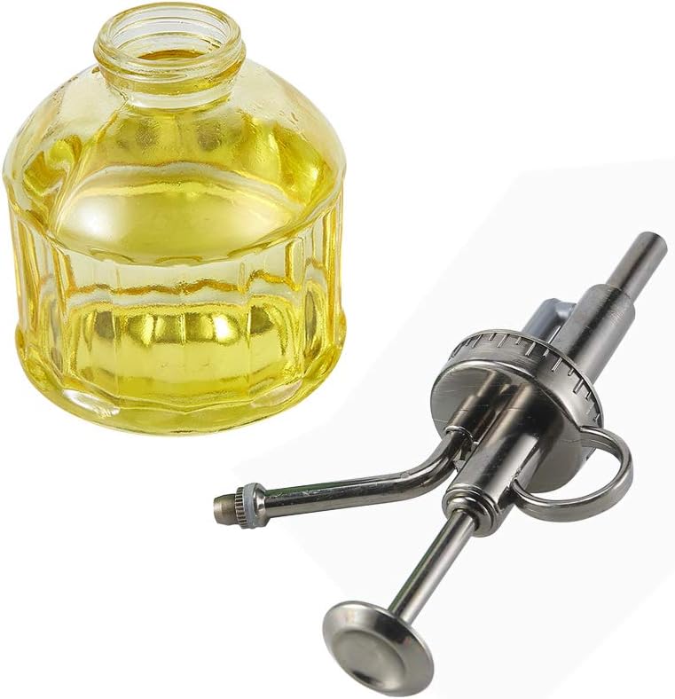 Glass Plant Mister Spray Bottle, 6.5" Tall Vintage Plant Spritzer Sprayer Mister, Succulent Watering Bottle with Top Pump, Small Glass Watering Can for Indoor Outdoor Houseplant - Yellow