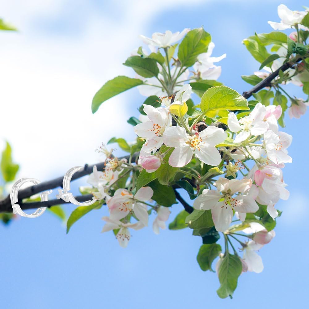 300 PCS Secured Plastic Plant Clip, Plant Support Clips, Garden Clips for Climbing Plants, Plastic Trellis Clips Plant Support Clips Tomato Grape Vine Vegetables Plant Fixing Clips (300, Black)