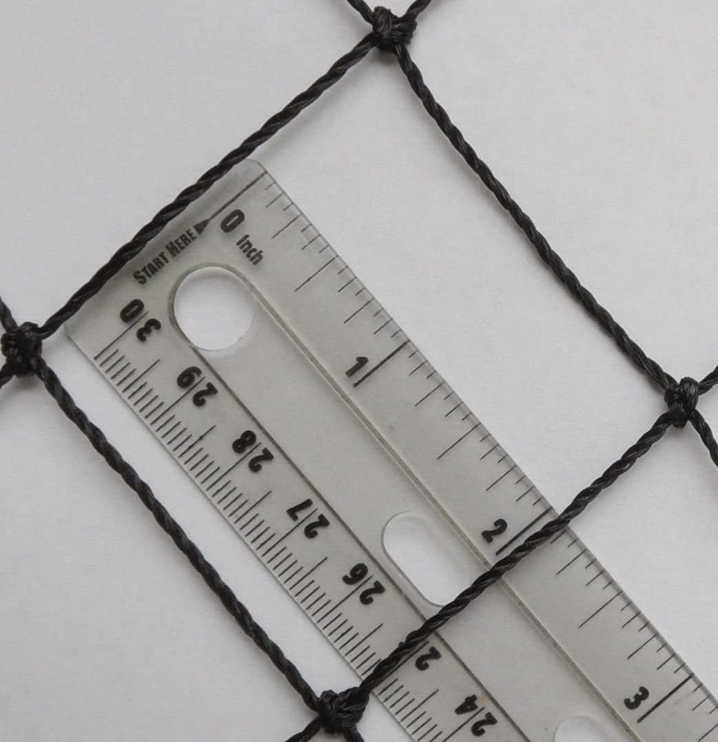 Poultry Netting 1" or 2" Mesh Heavy Knotted Nets Aviary Gamefowl Quail Chicken Bird Block Net Long Lasting Break/Burst 85/245 lb Polyethylene 8-10 Year Lifespan (12.5' X 150', 2)