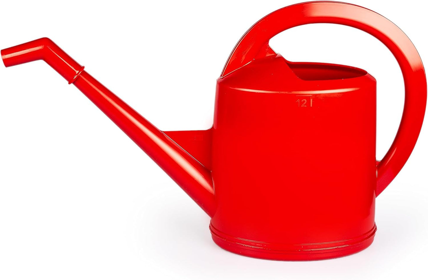 Consolidated Plastics Durable Swiss Watering Can with UV Protection, Ergonomic Handle for Indoor/Outdoor Gardening, Made in Switzerland (12 Liter, Red)