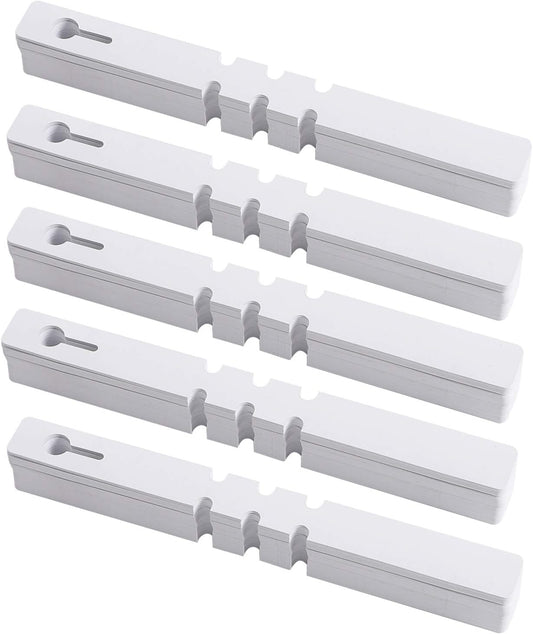 KINJOEK 1200 PCS White Plant Labels Tags, Plastic Adjustable Wrap Around Waterproof Hanging Garden Tree Name Tags, 2x20cm Strip Plant Tag for Identifying Various Outdoor Nursery Plants Flowers