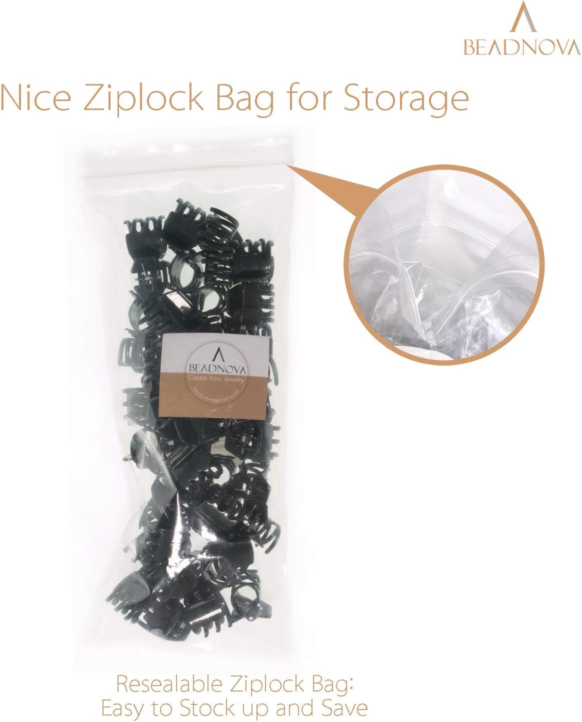 BEADNOVA Plant Clips 50Pcs Large Orchid Clips for Orchid Support Plant Support Flower Vine (2cm, 50PCS)