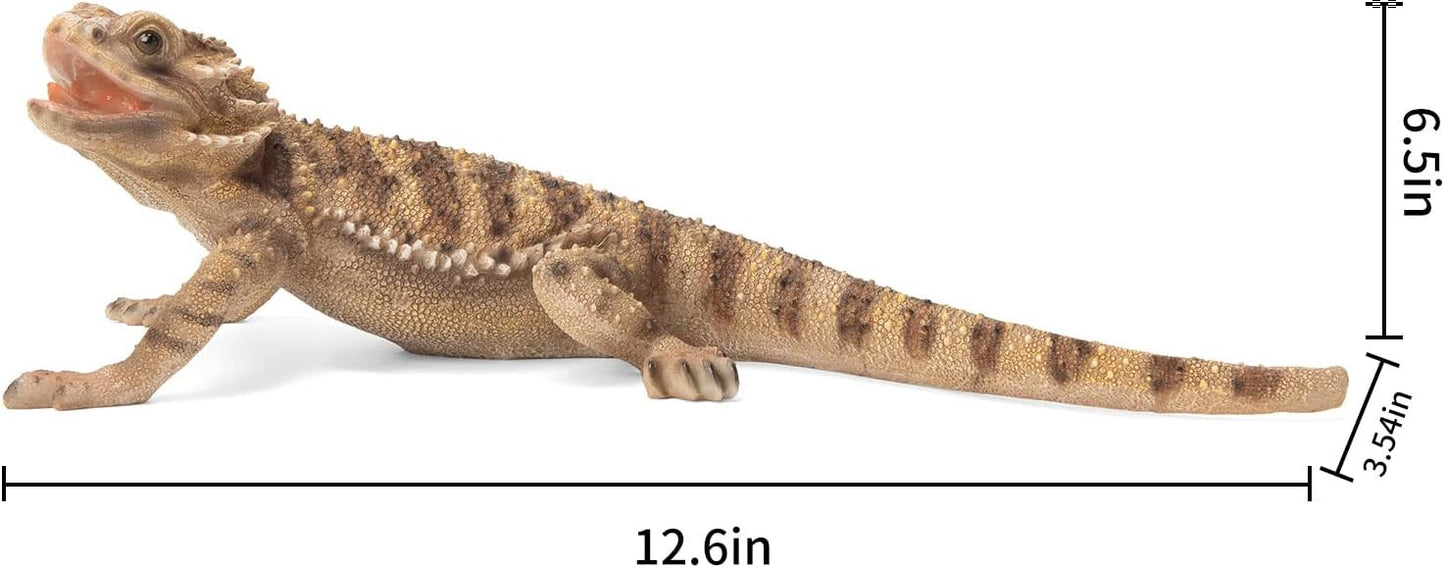 Garden Lizard Statue - Resin Sculpture of Reptiles, Suitable for Outdoor and Courtyard Decoration Lizard Decorations for Gardens and Pools are Gifts for Nature Enthusiasts and homeowners