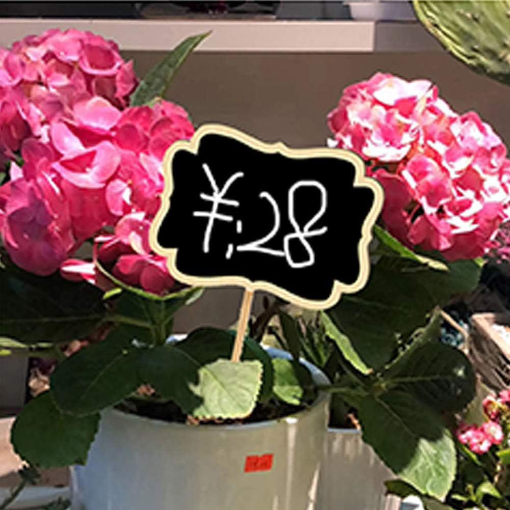 XIAN 10pcs Plant Labels, Garden Markers for Plants Outdoor, Waterproof, Reusable, Wooden, T-Shape