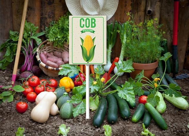 Eveokoki Aluminum Seed & Plant Labels - Plant Markes for Seedlings-Plant Tags for Pots - Garden Signs for Vegetable - Durable Markers for Plants Outdoor Waterproof - Garden Decor for Farmhouse