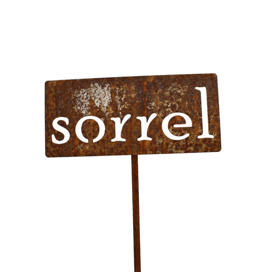 Classic Metal Garden Markers 19 Inches Tall (sorrel, Naturally Rusted)