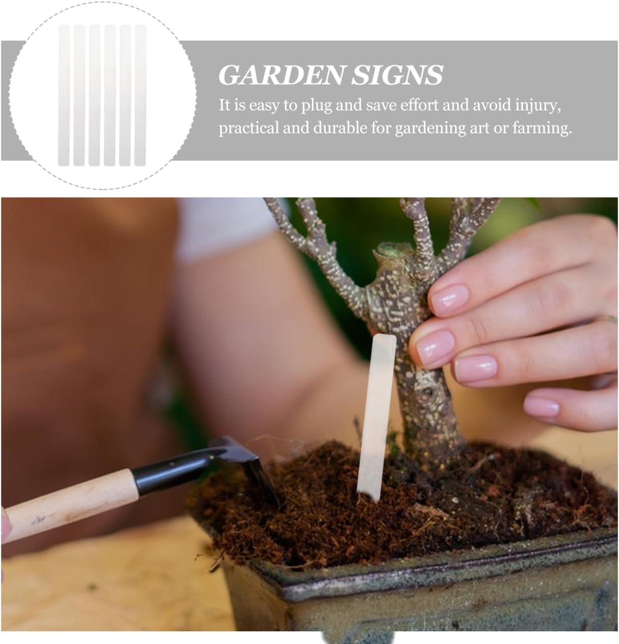 YARNOW 72 Pcs Plant Labels Acrylic Plant Tags Vegetable Garden Signs Plant Labels for Outdoor Garden Waterproof