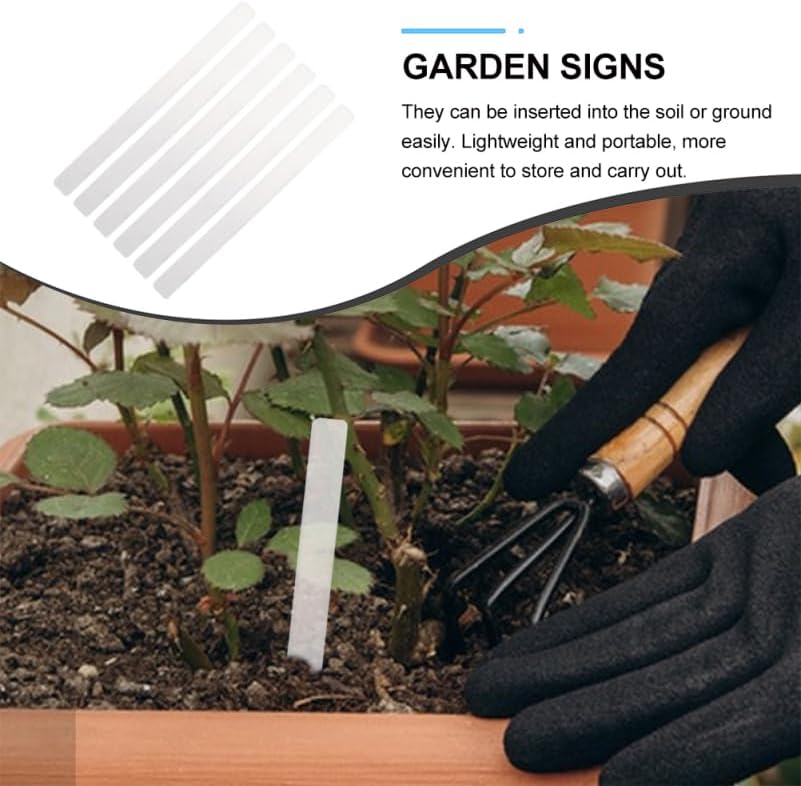 YARNOW 72 Pcs Plant Labels Acrylic Plant Tags Vegetable Garden Signs Plant Labels for Outdoor Garden Waterproof