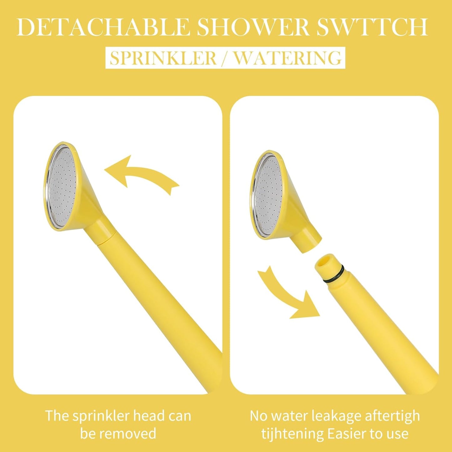 2 Gallon Watering Can for Indoor Plants, Garden Watering Cans for Outdoor Plant House Flower, Modern Plant Watering Can Large Long Spout with Sprinkler Head