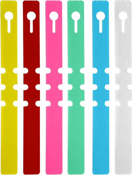 KINJOEK 1200 PCS 6 Colors Plant Labels, PVC Plant Tags for Garden Adjustable Waterproof Plant Tags