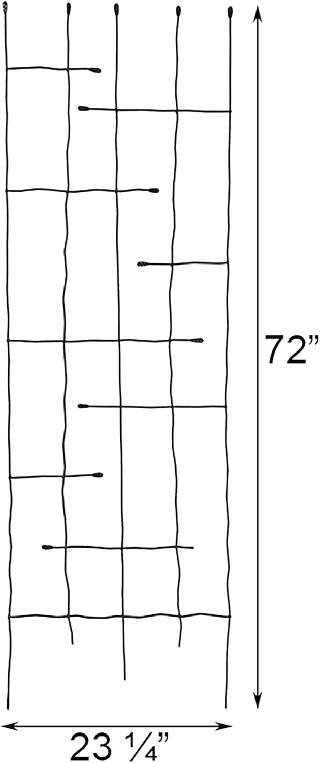 Panacea Forged Twig & Leaf Trellis with Stretch Tie Wrap Kit | Decorative Black Metal Trellis for Climbing Plants | Includes 2 Rolls Green Stretch Tape | Durable Garden Plant Support & Outdoor Décor