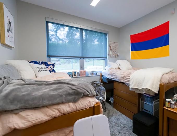 Double Sided Armenia Flag 2x3FT Armenian National Polyester Flag With 2 Grommets For Patriotic Armenian Themed Festival Events Party Decoration (Armenia, 2x3FT-3ply)