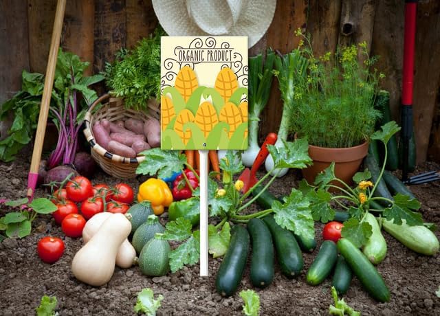 Eveokoki Aluminum Seed & Plant Labels - Plant Markes for Seedlings-Plant Tags for Pots - Garden Signs for Vegetable - Durable Markers for Plants Outdoor Waterproof - Garden Decor for Farmhouse