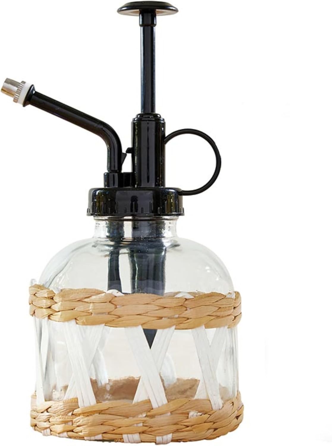 Santa Barbara Design Studio Glass Plant Mister Vintage Style Spray Bottle for Indoor Plants, 6" H, Wicker