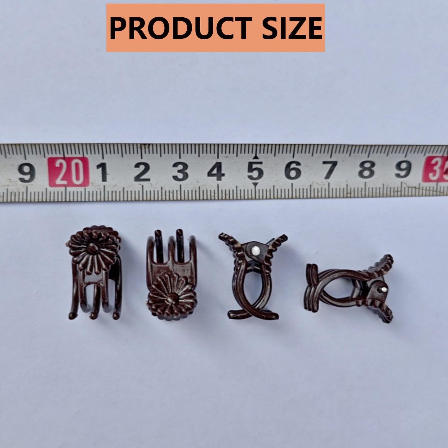 Plant Support Clips Reusable Garden Clips,100Pcs Medium Plant Clips,Tomato Support Clips,for Climbing Plants,Outdoor,Indoor Plants,Flowers,Stems,Vines Holding Clips (Brown)