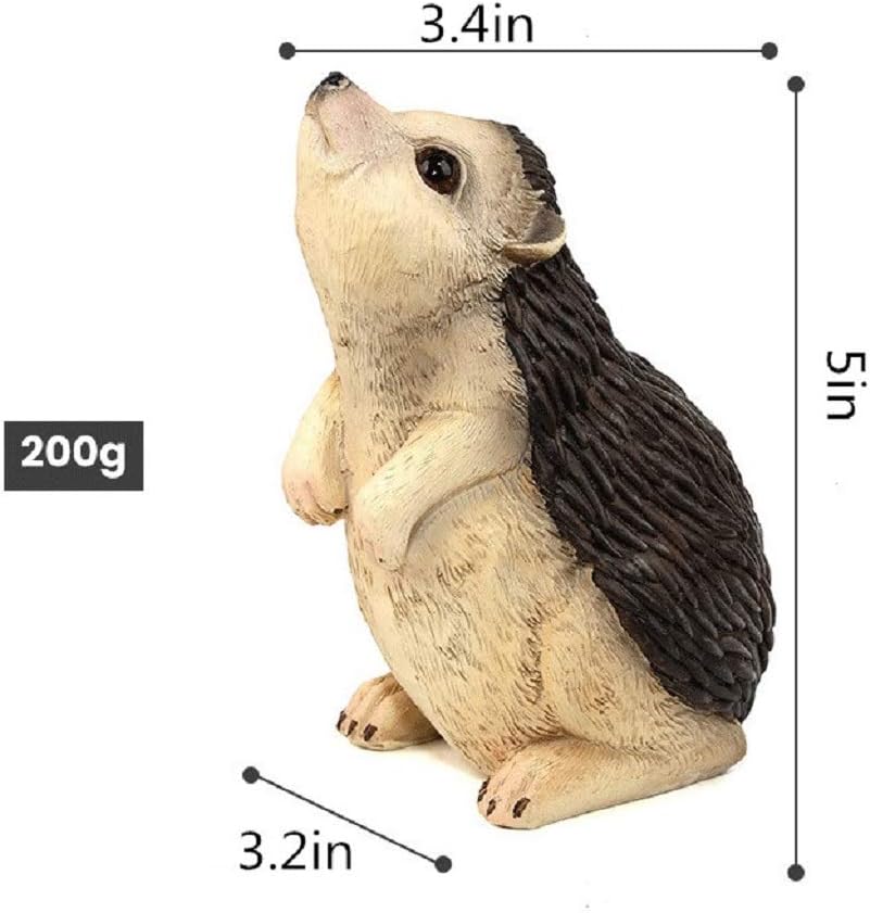 Rabbit, Squirrel and Hedgehog, Resin Garden Sculpture, Super Cute Outdoor Decoration, The Best Garden Sculpture Gift for Relatives and Friends