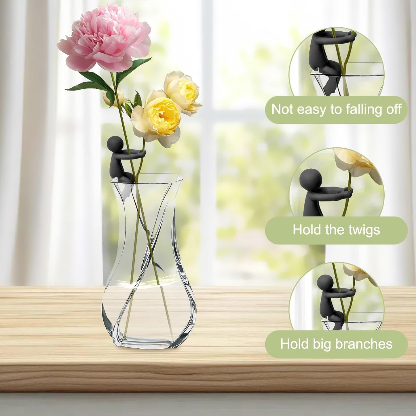 Plant Propagation Buddy, 6pcs Plant Propagation Holder, Plant Cutting Holder Plant Support for Sprouts, Propagation Buddy for Indoor Gardens Or for Stems, Shoots and Cuttings