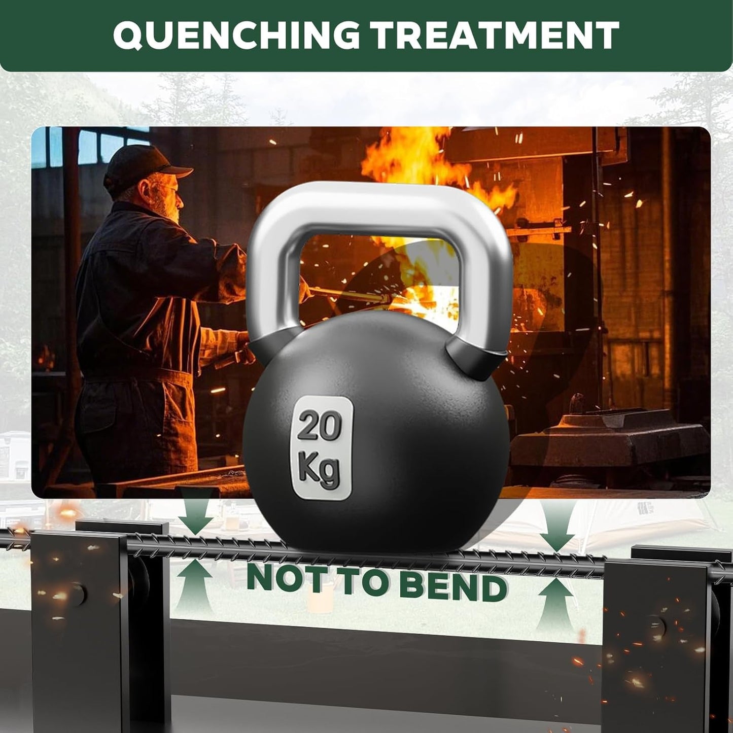 10 PCS Trampoline Stakes Anchors High Wind Heavy Duty,U Shaped Garden Hooks Stakes for Ground,Trampoline Tie Downs Anchor Kit,Bounce Horseshoe House Stake,Rebar Camping Tent Stakes,16 Inch Long Black