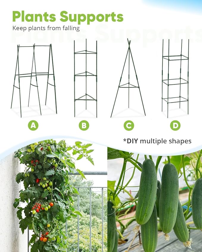 Quictent Galvanized Raised Garden Bed 6x3x2 Ft Metal Planter Box Bottomless for Backyard Outdoor, Include 1 pc Tomato Cage (Dark Gray)