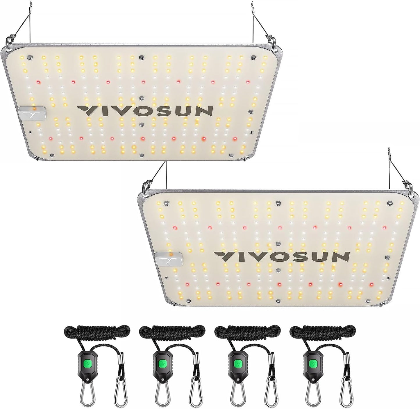 VIVOSUN 2-Pack VS1000E LED Grow Light with Full Spectrum Diodes, Sunlike Plant Light for Indoor Plants Seedling Veg and Bloom in 2x4/3x3 Grow Tents Greenhouses