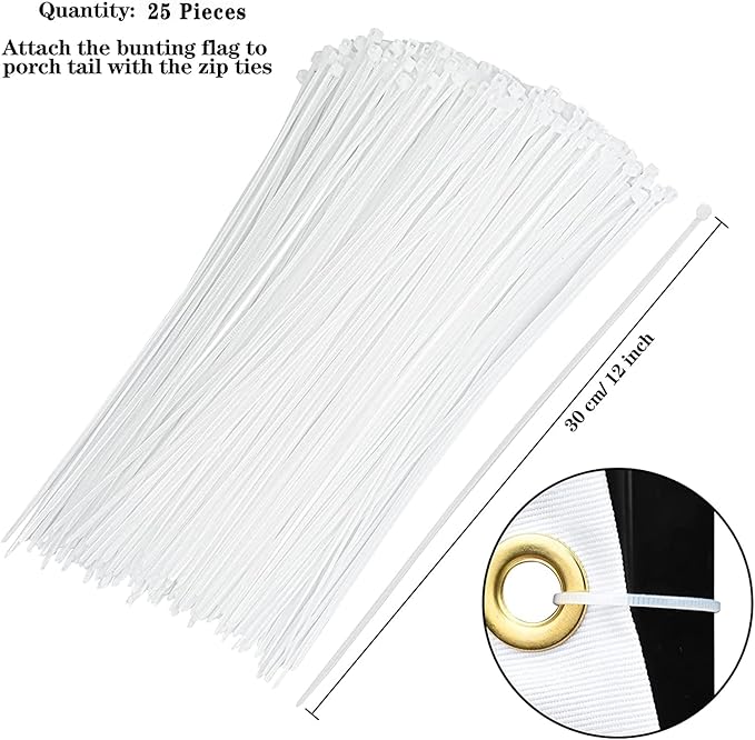 USA Pleated Fan Flag American US Bunting Flag Patriotic Half Fan Banner Flag with Canvas Header and Brass Grommets for 4th of July Memorial Day Indoor Outdoor Decoration (4, 1.5x3 Feet)