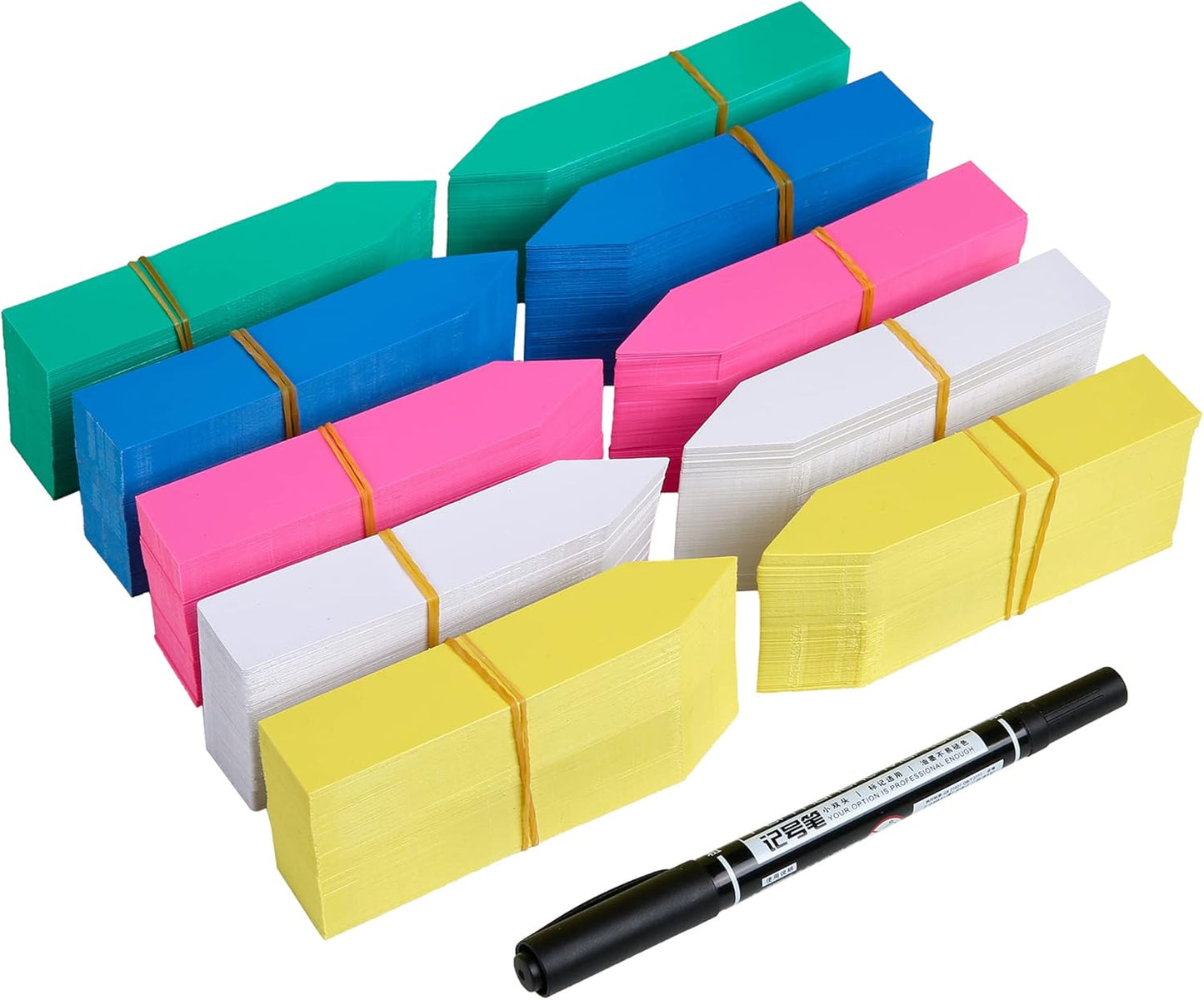 1000 Pcs Plant Tags, 4 Inch Plastic Garden Plant Pot Markers Waterproof Plant Labels, Multicolor