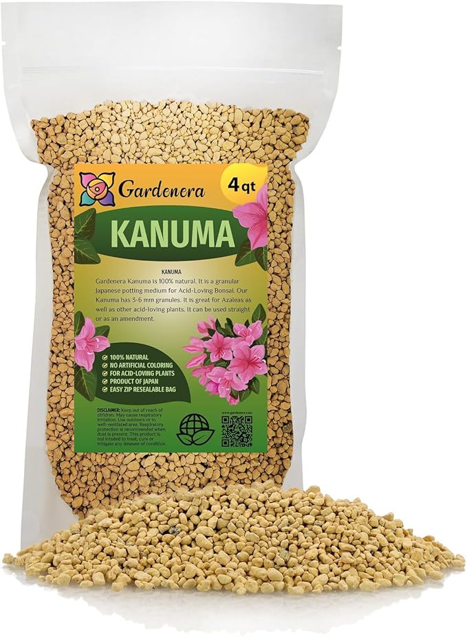 Elevate Your Bonsai with Gardenera's Premium Kanuma Soil Amendment - Enhances Aeration and Drainage - 4 Quart