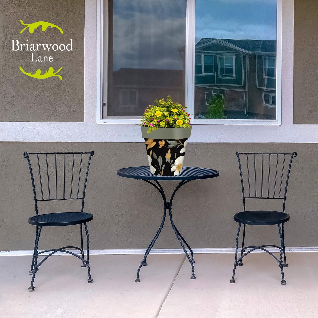 Briarwood Lane Elegant Flowers Medium Planter