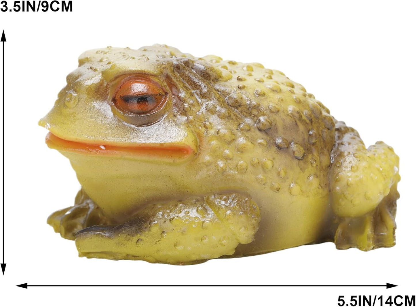 2pcs Frog and Toad Garden Statues - Outdoor Yard Art Decor Figurines - Decorative Frog Figurine for Garden, Patio, Lawn