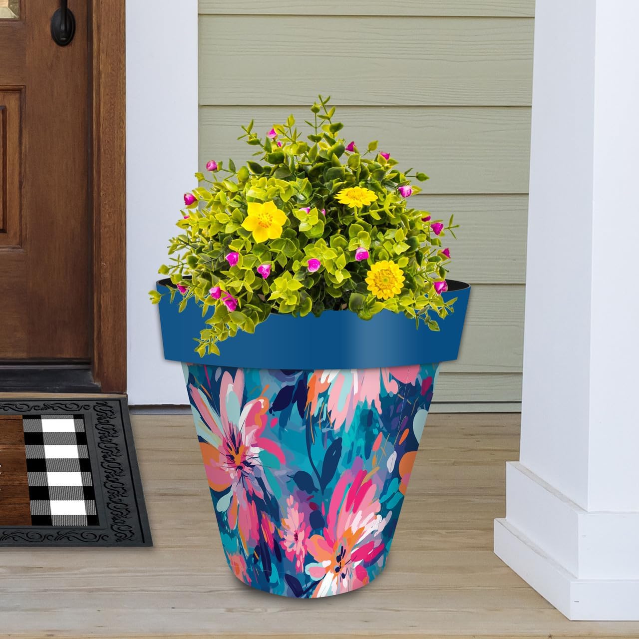 Briarwood Lane Abstract Floral Large Planter