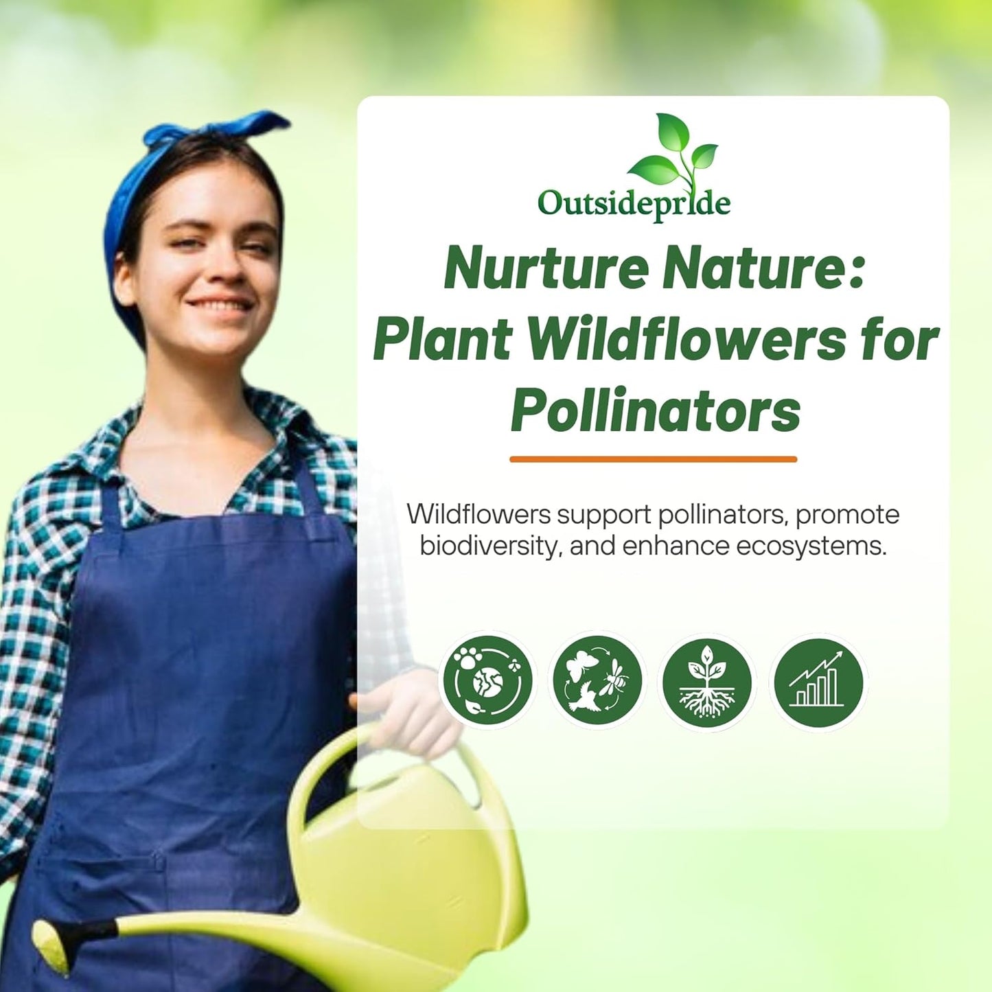 Outsidepride Southeast Wildflower Seed Mix - 5 lbs Highly Adaptable, Easy to Grow, Low-Maintenance Mix of Annual & Perennial Wildflower Seeds for Natural Landscapes in Southeastern States