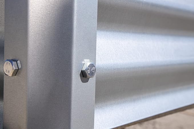 Arrow Sheds GrowIT Galvanized Steel Raised Flower and Plant Bed for The Garden or Greenhouse, 40" x 40" x 11"