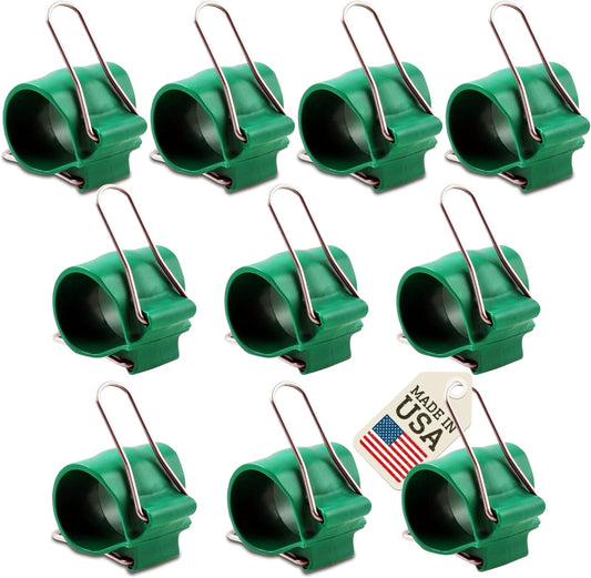 Reusable Greenhouse Clips Made in USA – Orchid Clips, Plant Support Clips & Cord Clips – Heavy-Duty, Weather-Resistant & Durable – Secure Stems, Vines, Wires, Cables, Tomato Plants – Indoor & Outdoor