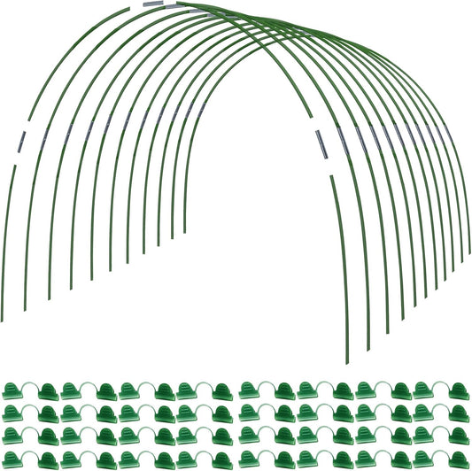 MAXPACE Greenhouse Hoops for DIY Grow Tunnels Less Than 2.7ft Wide, Rust-Free Fiberglass Support Hoops Frame for Garden Fabric, Plant Support Garden Stakes, Gardening Supplies, 50pcs
