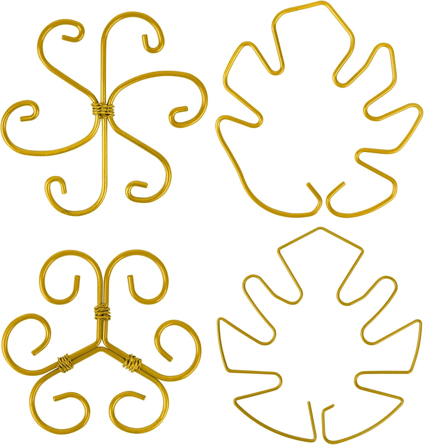 4 Pcs Metal Plant Stem Support Holder Monstera Plant Support Monstera Stabilizer for Outdoor & Indoor Growing Climbing Plants Stabilization and Support