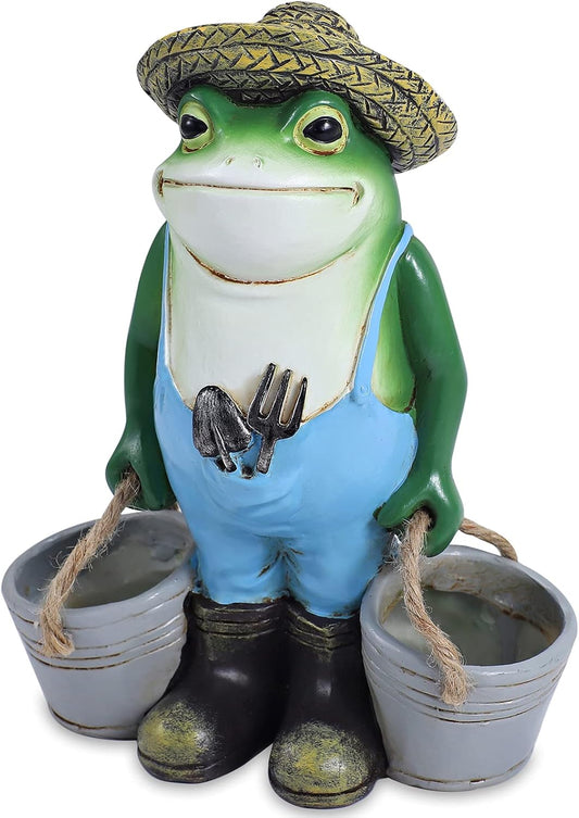 Frog Garden Decor, Frogs Garden Statue for Yard, Garden, Indoor Outdoor Decoration and Housewarming Gift