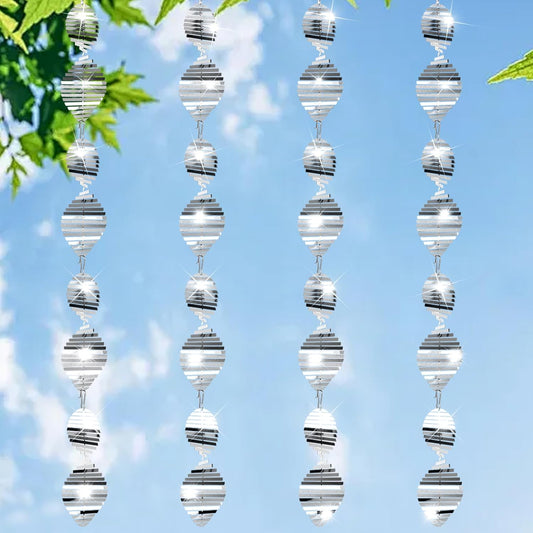 16Pack Metal Bird Reflector, Shining Windmill for Outdoor Garden Decoration, Preventing Fear Birds from Approaching Fruit Trees Outside The Courtyard Porch