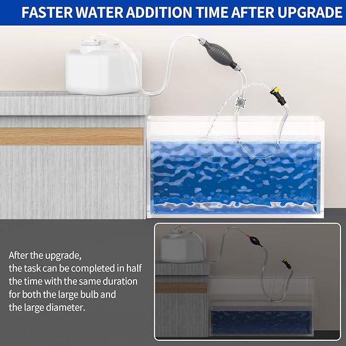 Golf Cart Water Filler for Flow Rite Pro Fill Watering System, Hand Water Pumb for Trojan HydroLink Watering System (Golf Cart Water Filler - with Flowmeter)