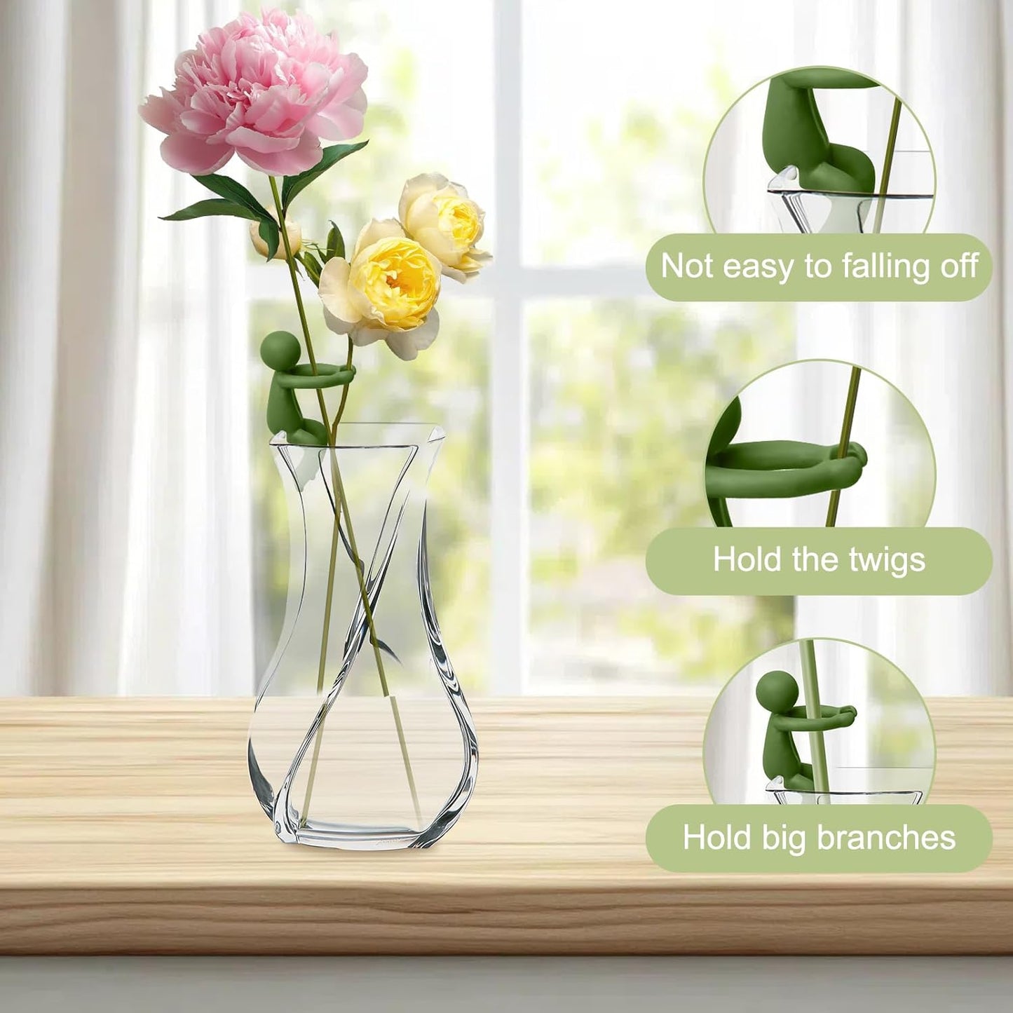 Plant Propagation Buddy, 3pcs Plant Propagation Holder, Plant Cutting Holder Plant Support for Sprouts, Plant Propagation Friends for Indoor Gardens Or for Stems, Shoots and Cuttings