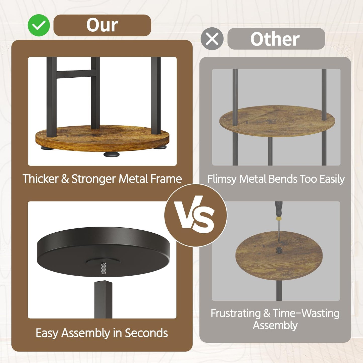 LASZOLA Black 3 Tier Tall Metal Plant Stand Indoor for Large Planter, Heavy Duty Wrought Iron Vertical Big Flower Rack, Sturdy Spiral Multiple High Organizer for Modern Patio House Bathroom Corner