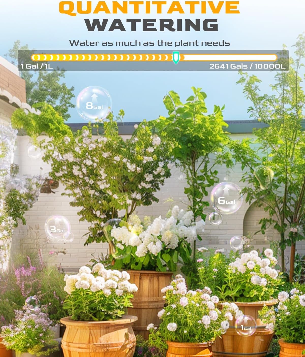 RAINPOINT WiFi Water Timer with Brass Inlet, 2 Outlets Sprinkler Timer,Automatic Irrigation System Controller, APP & Voice Control, Irrigation by Weather/Quantity/Soil Moisture