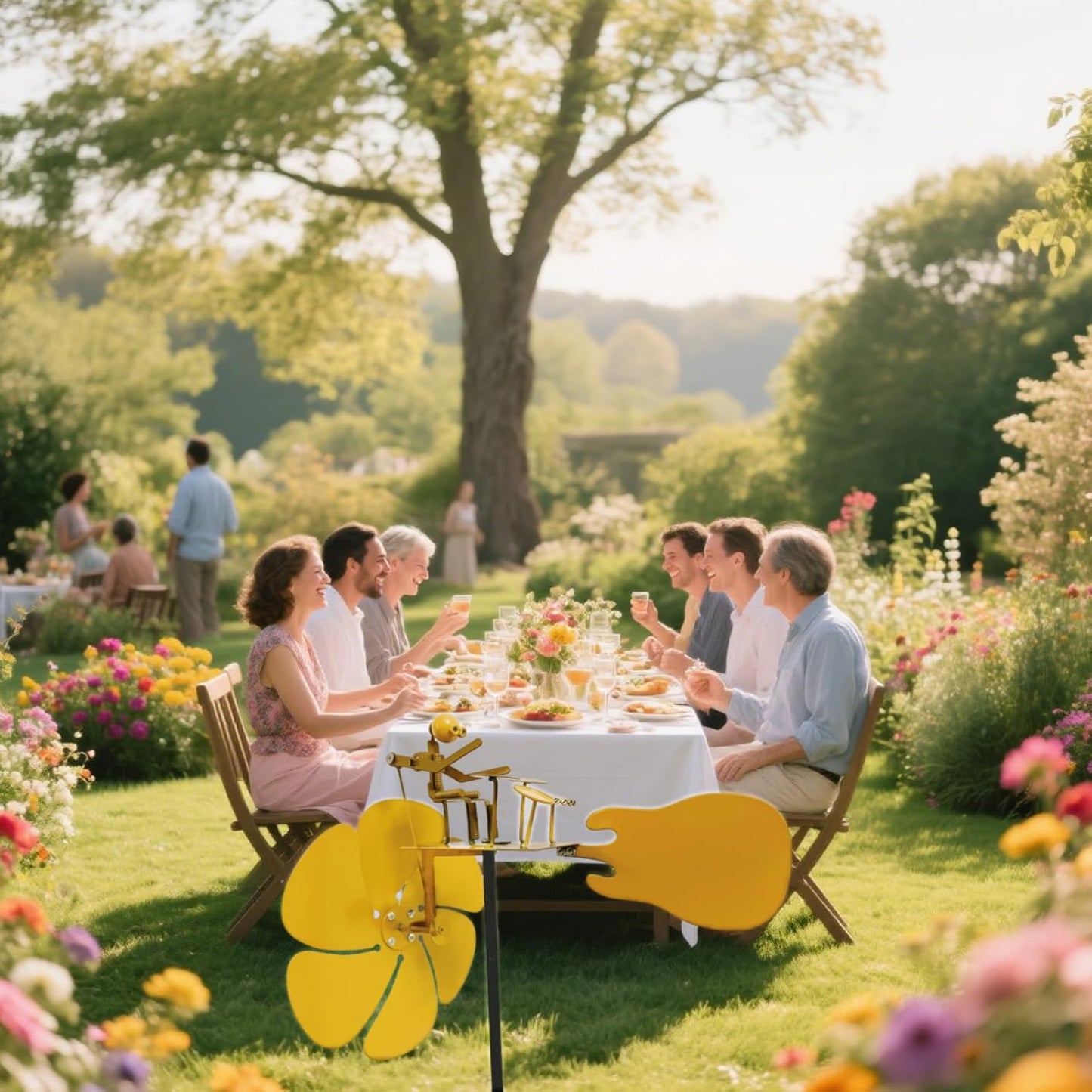 Handmade Metal Rock Band Windmill, Drummer Wind Spinner, Unique Drummer Statue Gift for Music Lovers, Garden Decor for Outside, Windmill for Yard and Garden